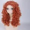 20202 Popular Orange curl Cosplay Brave Merida Animation Wig