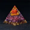 Red Jasper Sphere Lotus Orgone Pyramid EMF Protection Cuarzo Meditación