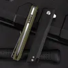 새로운 R1023 플리퍼 접이식 나이프 D2 새틴 탄토 포인트 블레이드 G10 핸들 볼 베어링 빠른 오픈 EDC 폴더 나이프 실외 도구