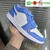 Jumpman 1 Low 1 Herr basketskor kvinnor Sneakers Bred Toe UNC Fragment x Cactus Reverse Mocha Shadow Laser Blue Light Smoke Grå Svart Cyber män dam Trainers