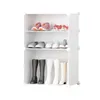 Clothing Storage Cube Plastic Dustproof Shoe Cabinet DIY Multilayer Rack Shoes Boots Organizer With Door Home Furniture Space Saving