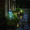 Solar-Regenmesser, wasserdicht, Gartenstecker, Lichtsensor, Rasen-Bodenlampe, Garten-Statuen-Dekoration