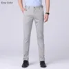 Garnitury męskie letnie garnitury biznesowe Sukienkę Ice jedwabny sukienka Mężczyźni Formalne proste Slim Fit Office Plus Size 46 rozciągnięte spodle bez żelaza