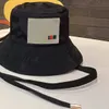 Man Kvinna Bucket Hat Designer Solhattar Dam Rem Justerbara Kepsar Fram Baksida Bär Andas Resande Sommar Solskydd Casquette