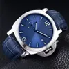 three two needles leather belt wristwatch 50mm sub dials work fashion mens watchesSport Japen VK Quartz Chronograph wholesale men's gifts wristwatch