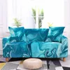Chair Covers Home All Inclusive Elastic Marble Texture Sofa Cover Dust-proof 3 Seat Stretch Cough Anti-Fouling Recliner Room Decor