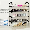 Klädlagring Hushållens sko rack Multi-lagers dammsäker ekonomi Enkel skåp Small Light Metal Shoes Shelf Zapatero Muebles