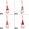 Juldekorationer Chrismtas hängande prydnadsdocka ansiktslösa gnome Santa Pendant Decoration for Home Decor År 2022 Barngåva 1p