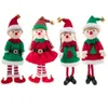 Natale Peluche Elfo Morbido Peluche Elfo Bambola Ornamenti Albero di Natale Ciondolo Appeso Ragazzo Ragazza Elfi Capodanno 2023 Regali per bambini FY3964-5 P1017