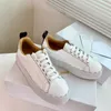 5A kvalitet Casual Shoes 2022 Spring New Leather Casual Board Tjocka sulor Färgblockerande Koujia Små Vita Skor Dam Runt Huvud Grunt