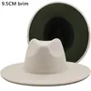 Berets Fedora Hat For Women Wool Filt Vintage Ladies unisex brede ramp Panama feest cowboy cap jazz gentleman trouwman