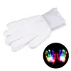 LED -festhandskar Lysande blinkande skalle handskar Halloween leksakscostym julf￶rs￶rjning D7