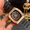 Luxury mens Mechanics Watch r rm030 hollow out mechanical automatic watch mens elegant and heroic