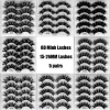 Multilayer Thick Long False Eyelashes Naturally Soft and Delicate Hand Made Reusable Curly Mink Fake Lashes Extensions Makeup for Eyes Messy Crisscross DHL