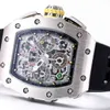 Luxury Mens Mechanics Watch RM11-03RG Series Watch Titanium Style Flyback Timing Helt automatisk mekanisk