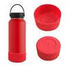 Drinkware Handle Bottle Bumpers 12oz-24oz Cup flaskor St￶tf￥ngare v￤rmebest￤ndig anti-halkvattenflaskskydd Silikonst￶vel Coasters