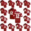 NCAA Wisconsin Badgers Football College 12 Alex Hornibrook Jersey 87 Quintez Cephus 6 Danny Davis III 4 AJ Taylor 81 Troy Fumagalli 53 TJ Edwards University Uniforme