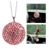 Interior Decorations Diamond Crystal Ball Car Pendant For Rear View Mirror Accessories