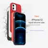 Étuis de téléphone portable de concepteur pour iPhone14 13 12 11 Pro Max Plus Liquid Silicone 12MINI Case de protection Aimant le MAGSAFE CA8934117 d'origine