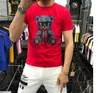 T-shirt da uomo in cotone strass per anca Moda uomo T-shirt anime Diamond Streetwear Design Drop