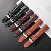 Watch Bands Crocodile Pattern Band Strap Geunine Leather Pin Buckle Quick Release 18mm 20mm 22mm Size Smart Accessories