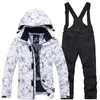 Ski -pakken Thermal Kids Ski Suit jongens Girls Ski Jacket Broek Set Winddichte waterdichte snowboardjack Winterkinderen Skiing Pakken Snow L221008