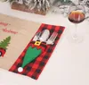 New Year 2023 Christmas Gift Tableware Fork Knife Holder Bag Navidad 2022 Noel Christmas Decorations for Home Dinner Table Decor FY3970 1007