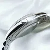 Herrmekanisk klocka med Asien 2813 Förbättrad självvindande silveravla 39mm vit bokstavlig digital lysande vattentät klocka