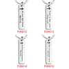 Party Gunst DHL Stock Personaliseer Cross Keychain gegraveerde liefdessleuteling Gift voor koppels Vriendelijke vriendjes Key Chain Rings FY5620 P1017