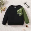 Pullover 4 7Y Bambini Ragazzi Felpa Bambino Autunno Abbigliamento Cartoon Dinosauro Manica lunga Top Bambini Maglione allentato casuale 221017