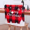 set di sedie natalizie Babbo Natale pupazzo di neve cervo cartone animato creativo decorazioni per la tavola natalizia stampa fronte-retro RRA520