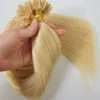 Lummy Förbundna keratin Nail Tips U Tip Fusion Brasilianska Remy Human Hair Extensions 14 "-24" 1G/S 100 S/PCS