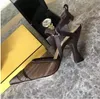 Zapatos de vestir de lujo, tacones casuales y sandalias de cuero artesanal italiano con una caja de tamaño 35-41 Sandalias con punta en punta Tobillo Brillante Cadena de diamantes Tacón alto7