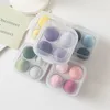 4pcs Sponge Make Up Beauty Blender с коробкой Foundation Blush Puorge Duph и влажный профессиональный мягкий макияж.