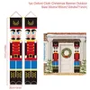 Juldekorationer Nötknäppare Soldat Banner Decor for Home Merry Door 2022 Xmas Ornament Navidad