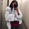 Kadın sahte kürk ceket tavşan ve rakun yeni kış kalın palto sıcak artı peluş peluş tüylü dişi ceket dış giyim 5xl 4xl bayanlar giyim