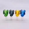 Cool Colorful 14MM 18MM Male Joint Smoking Replacement Bowls Herb Tobacco Oil Filter Glass WaterPipe Bong Convert Cigarette Holder Hookah Down Stem