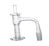 Conjunto Terp Slurper com acessórios para fumar de quartzo Jateamento de areia sem costura Totalmente soldado grosso Liquidificador de quartzo Spin Banger FWQB21 FWQB22