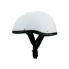 Motorfietshelmen Half Helmet Hoofdbeveiligingsdoppen Motorbike Elektrische vintage Volwassen Riding Rijapparatuur Accessoires