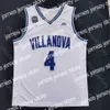 Maillots de basket-ball 2022 Final Four 4 Maillot de basket-ball Villanova Wildcats Collège NCAA Collin Gillespie Jermaine Samuels Justin Moore Lowry Bryan Antoine