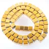 WOJIAER 2mm Non-Magnetic Materials Hematite Gold Square Loose Beads For Necklace Jewelry Making Accessories 15.5" BL327