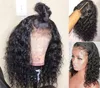 brazilian hd full lace human hair wigs 360 front frontal wig remy hair grey water jerry curly bob pre plucked 12inch