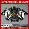 Общеизменный танк oem для kawasaki ninja zx250r ex250r 08 09 10 11 12 zx250 ex250 r 163no.54 zx-250r 2008 2009 2011 2012 Ex zx 250r 08-12 Инъекция.