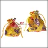 Torebki biżuterii torebki biżuterii torby klasyczne chińskie hafty kwiatowe Organizator Organizator jedwab