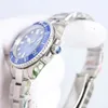 Con scatola originale Lunetta in ceramica Orologi da uomo Meccanico automatico 2813 Orologio con movimento Zaffiro luminoso Impermeabile sportivo Carica automatica Orologi da polso alla moda Regalo 00