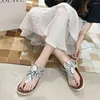 Sandals 2022 Summer Style Flip Flops Casual Plus Size Outer Wear Beach Shoes Women European And American