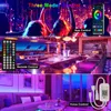 Strisce 5m 10m 20m Bluetooth Smart LED Strip Lights RGB SMD Nastro flessibile per Wall Room Tape Diode DC 12V Control