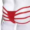 Beauty Items CLEVER-MENMODE sexyy Men's Underwear PU Faux Leather Thong BDSM Bandage Zipper Briefs Jockstraps Erotic Lingerie String Panties