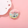 Cherry pins blossom light encounter brooch metal badge accessory cartoon peripheral commemorative medal character creativity