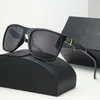 Nouvelles lunettes de soleil ovales de mode pour hommes des créateurs de créateurs d'été de lunettes polarisées Black Vintage surdimensionné de soleil de soleil de lunettes de soleil masculin avec boîte